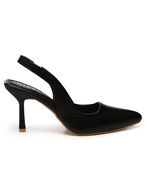GNIST Pointed Pumps Black Stiletto Heels